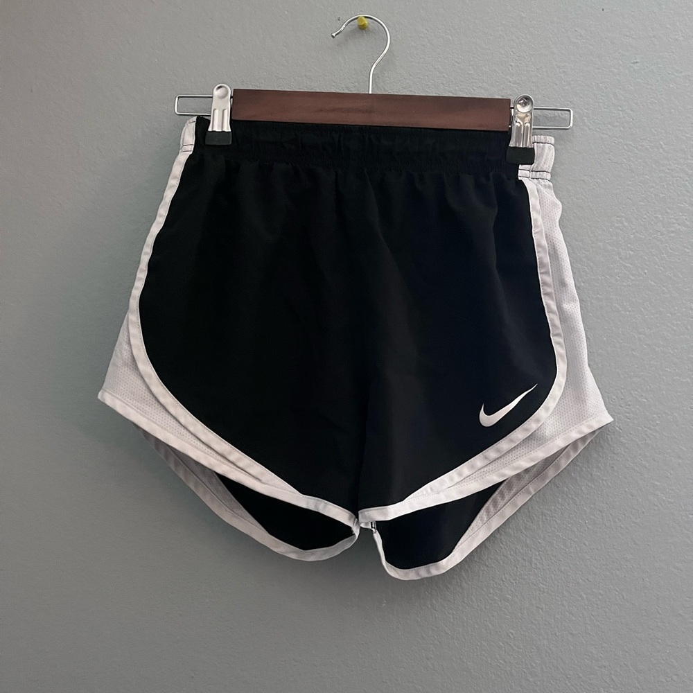 Black and white Nike running shorts size XS.